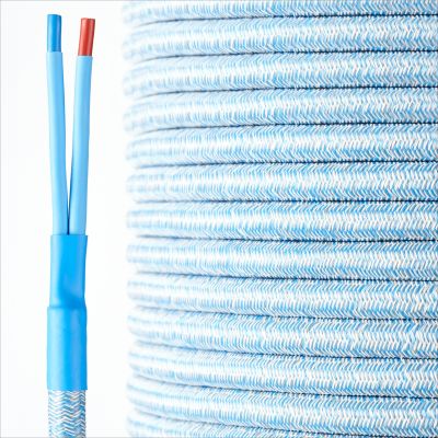HQ textile speaker cable jeans-blue  2 x 4 mm²