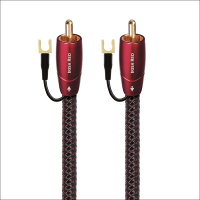Very high quality low frequency subwoofer signal cable - Irish Red AudioQuest