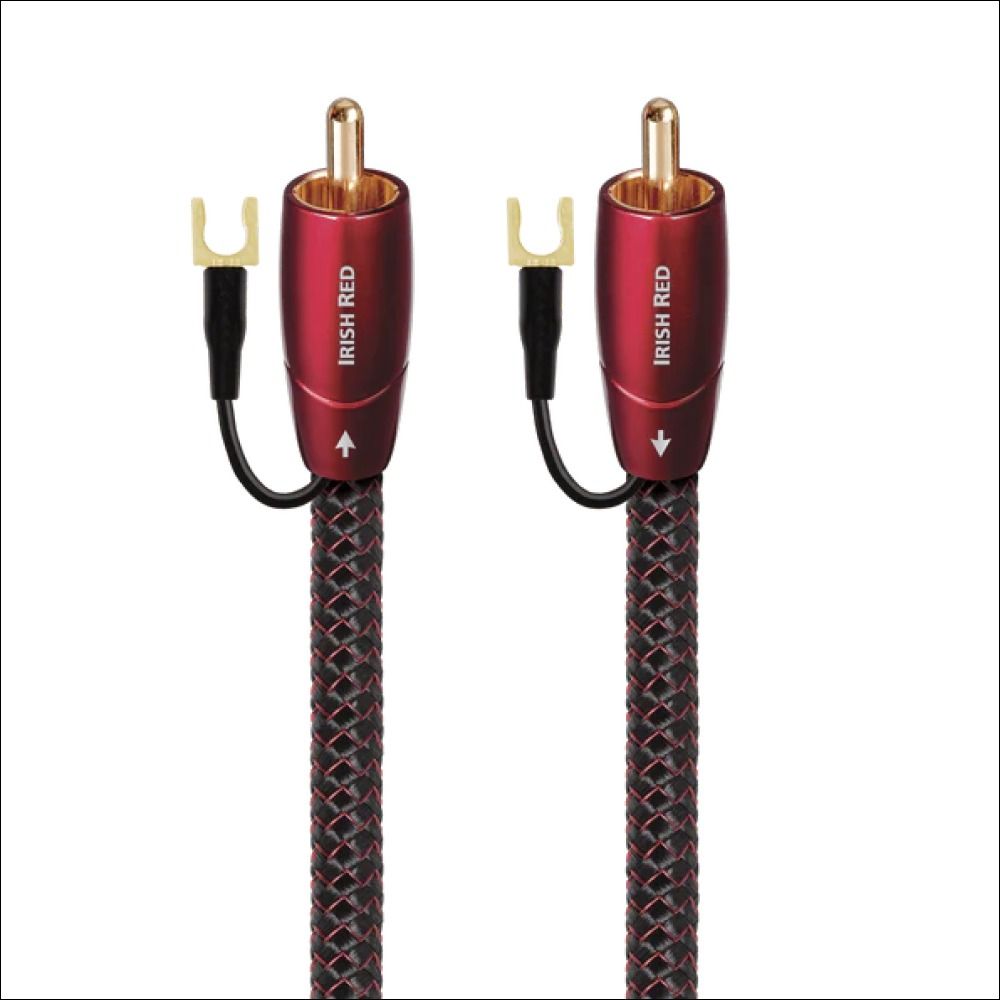 Sehr hochwertiges Niederfrequenz-Subwoofer Signalkabel - Irish Red AudioQuest