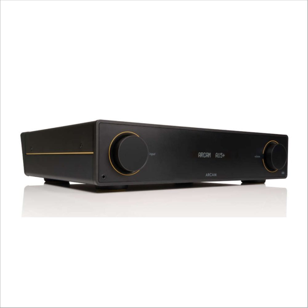 Passendes Hifi für INKLANG Lautsprecher: Vollverstärker ARCAM 15+ mit 2 x 80 Watt, DAC, Phono-Vorverstärker und Bluetooth, Seitenansicht