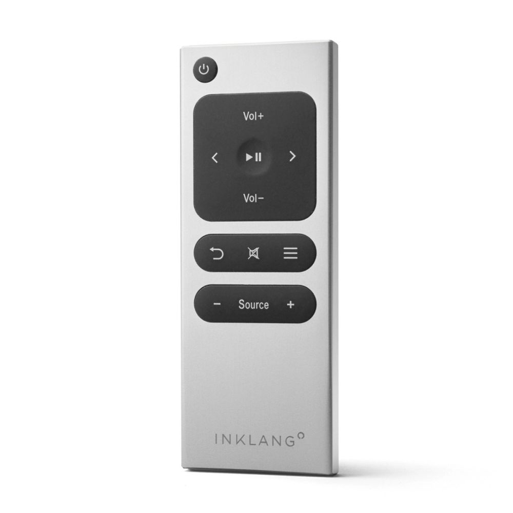 Hochwertige Metall-Fernbedienung des Wireless Streamers und Soundhubs HD10 Stream Connect.